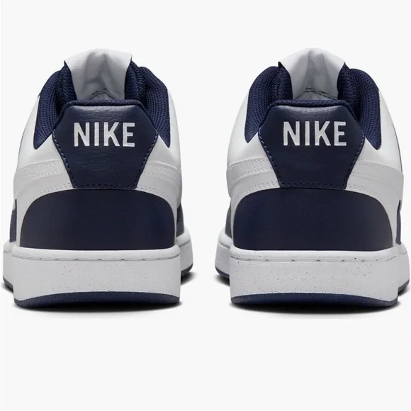 Nike Court Vision Low Men Sneakers, Midnight Navy Blue White, Size 14M - Picture 2 of 8